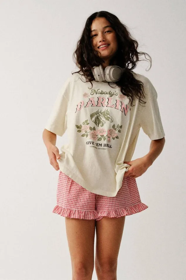 Cotton On Tops The Boxy Graphic Tee Nobodys Darlincregraveme Friache 8211 Women