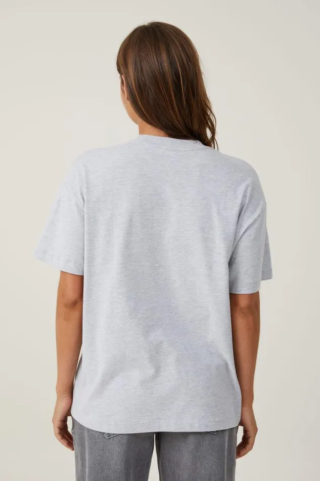Cotton On Tops The Boxy Oversized Tee Grey Marle 8211 Women