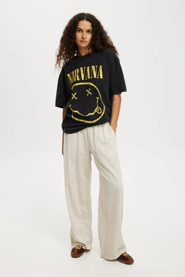 Cotton On Tops The Lcn Boxy Graphic Tee Lcn Mt Nirvana Face Logowashed Black 8211 Women Cotton On Tops The Lcn Boxy Graphic Tee Lcn Mt Nirvana Face Logowashed Black 8211 Women