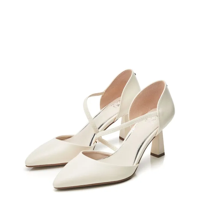 Court Shoes Women Moda In Pelle Camariya Off White Porvair
