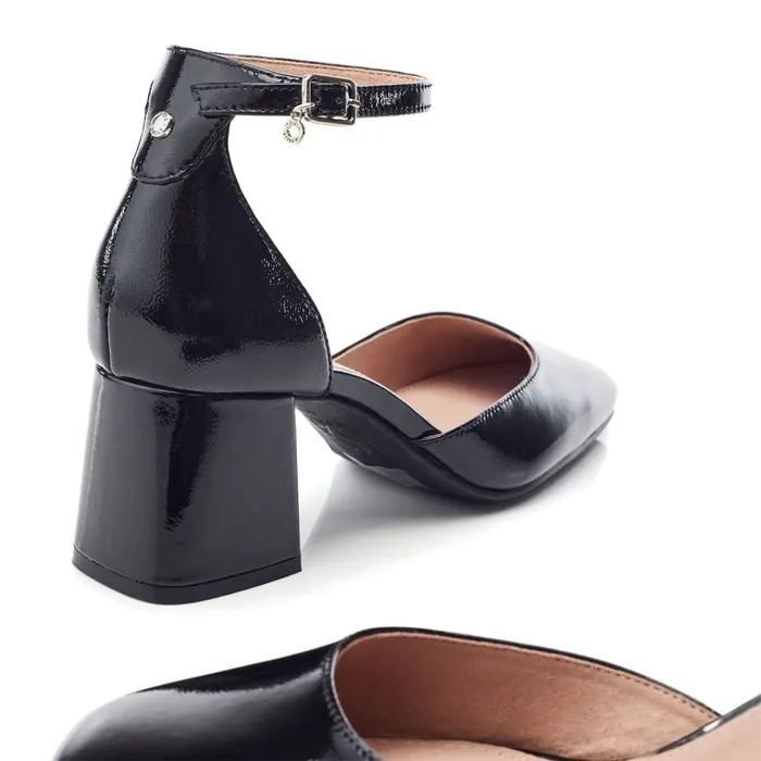 Court Shoes Women Moda In Pelle Dalziah Black Patent Leather