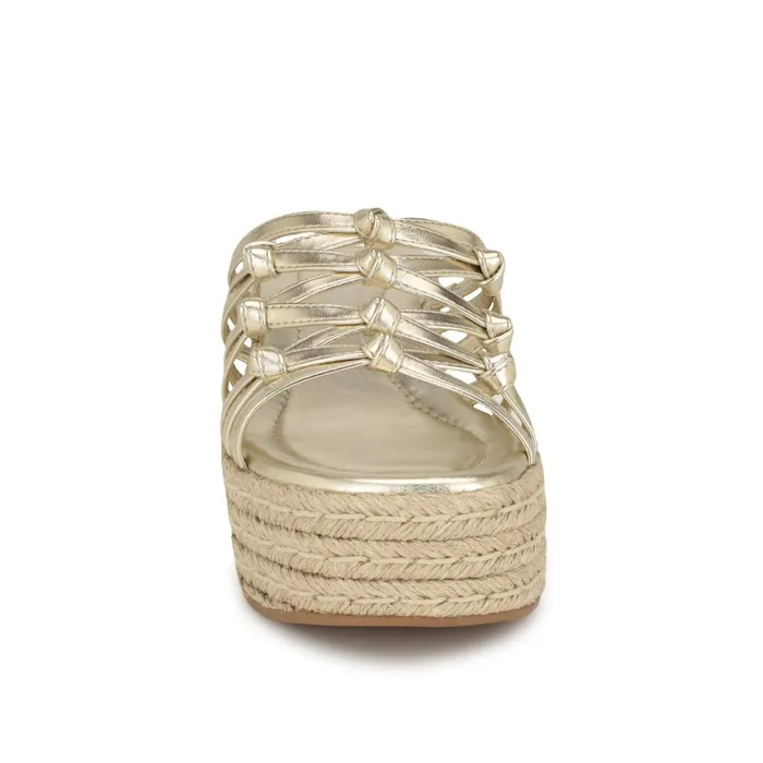 Cristy Espadrille Wedge Sandals Platino Women Nine West Sandals Cristy Espadrille Wedge Sandals Platino Women Nine West Sandals