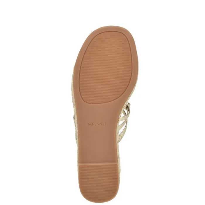 Cristy Espadrille Wedge Sandals Platino Women Nine West Sandals Cristy Espadrille Wedge Sandals Platino Women Nine West Sandals