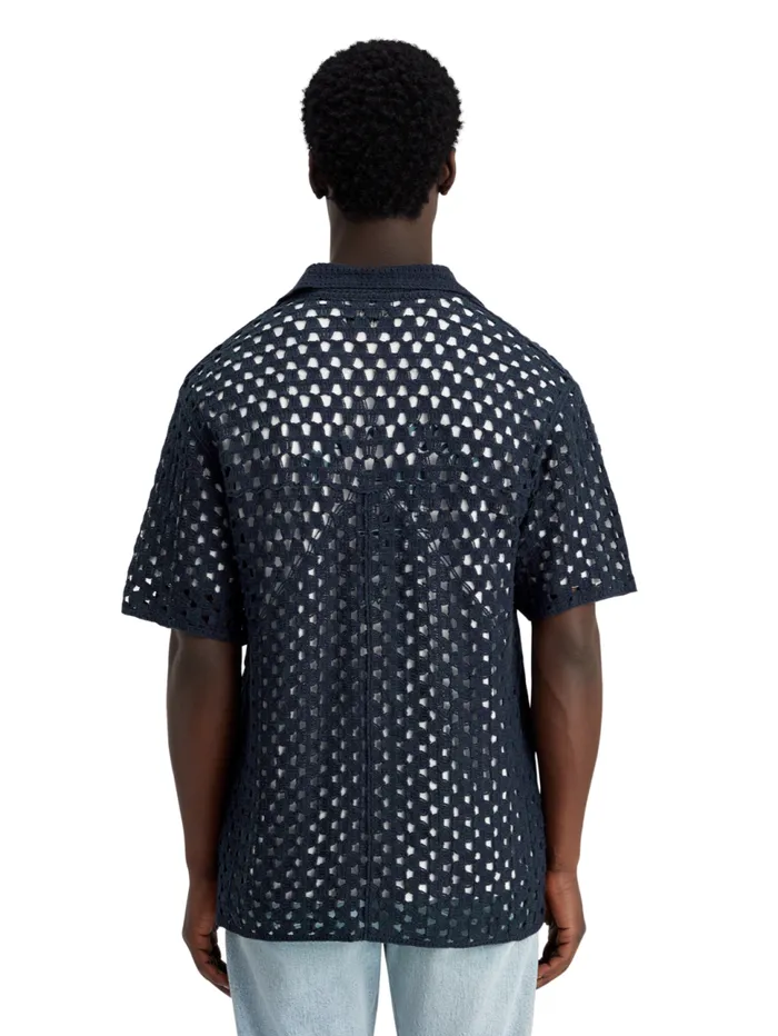 Crochet Knitted Polo Short Sleeve Night Men Scotch and Soda TShirts and Polo Shirts Crochet Knitted Polo Short Sleeve Night Men Scotch and Soda TShirts and Polo Shirts