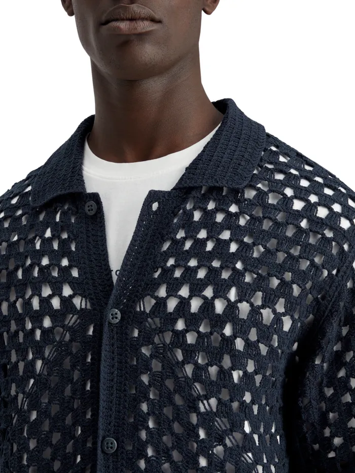 Crochet Knitted Polo Short Sleeve Night Men Scotch and Soda TShirts and Polo Shirts Crochet Knitted Polo Short Sleeve Night Men Scotch and Soda TShirts and Polo Shirts