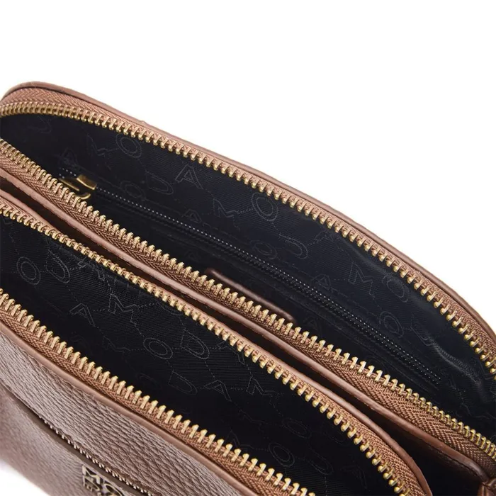 Crossbody Bags Women Moda In Pelle Aubree Bag Dark Brown Porvair