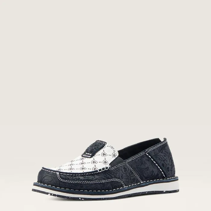 Cruiser Black Suede Emboss Women Ariat Shoes and Sneakers