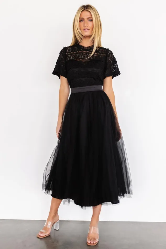 Darcy Tulle Midi Dress Black Women Baltic Born Tulle Styles Darcy Tulle Midi Dress Black Women Baltic Born Tulle Styles