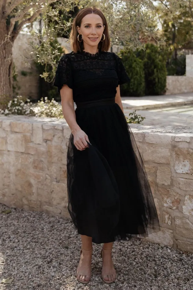 Darcy Tulle Midi Dress Black Women Baltic Born Tulle Styles Darcy Tulle Midi Dress Black Women Baltic Born Tulle Styles