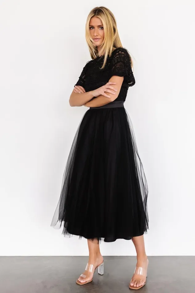 Darcy Tulle Midi Dress Black Women Baltic Born Tulle Styles Darcy Tulle Midi Dress Black Women Baltic Born Tulle Styles
