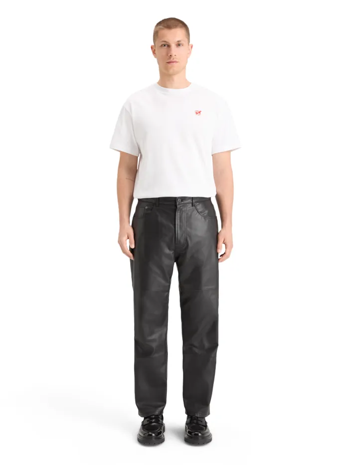 DEAN LEATHER 5POCKET PANTS Black Men Scotch and Soda Pants