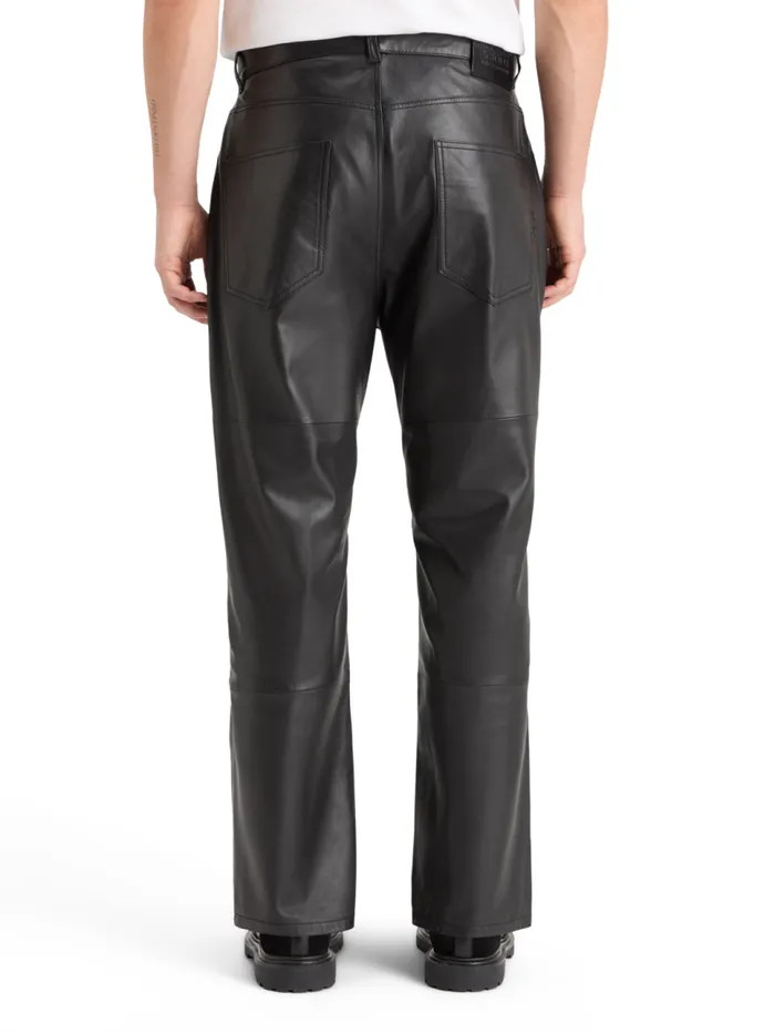 DEAN LEATHER 5POCKET PANTS Black Men Scotch and Soda Pants