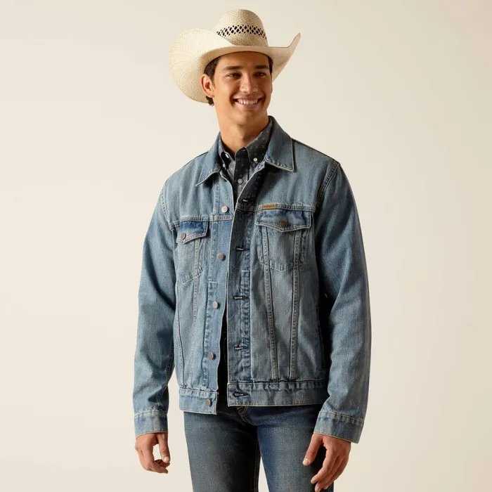 Denim Trucker Jacket Roby Men Ariat Jackets and Vests