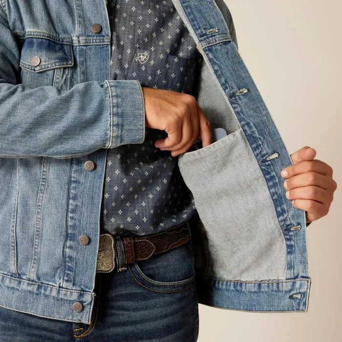 Denim Trucker Jacket Roby Men Ariat Jackets and Vests Denim Trucker Jacket Roby Men Ariat Jackets and Vests
