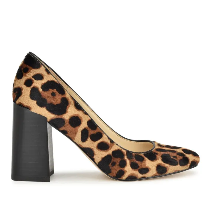 Deon Dress Pumps Tan Leopard Women Nine West Pumps
