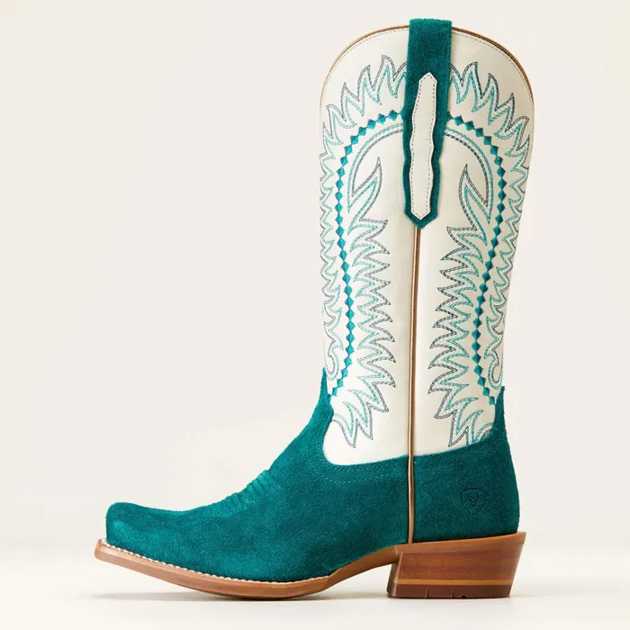 Derby Monroe Western Boot Ancient Turquoise Roughout Women Ariat Western Boots Derby Monroe Western Boot Ancient Turquoise Roughout Women Ariat Western Boots