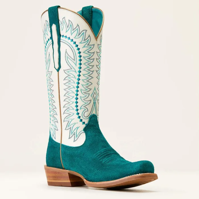 Derby Monroe Western Boot Ancient Turquoise Roughout Women Ariat Western Boots Derby Monroe Western Boot Ancient Turquoise Roughout Women Ariat Western Boots