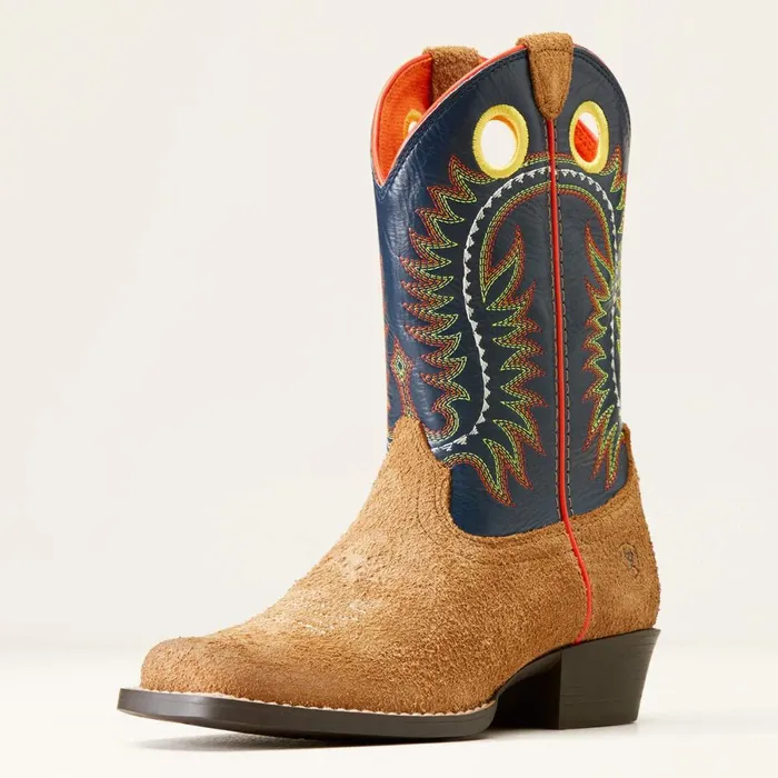Derby Monroe Western Boot Tan Roughout Kids Ariat Big Kids039 Footwear