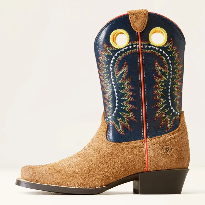 Derby Monroe Western Boot Tan Roughout Kids Ariat Big Kids039 Footwear
