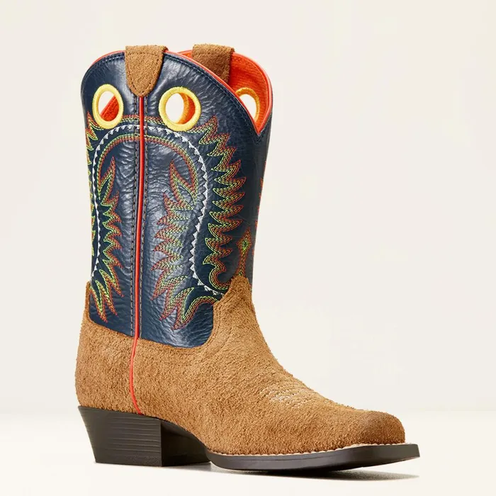 Derby Monroe Western Boot Tan Roughout Kids Ariat Big Kids039 Footwear