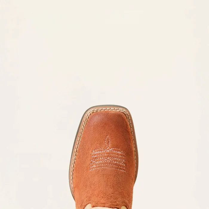 Derby Monroe Western Boot Terracotta Roughout Kids Ariat Big Kids039 Footwear