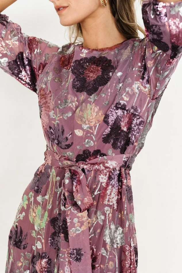 Destiny Sequin Maxi Dress Lilac Floral Women Baltic Born Mother Of The Bride Destiny Sequin Maxi Dress Lilac Floral Women Baltic Born Mother Of The Bride