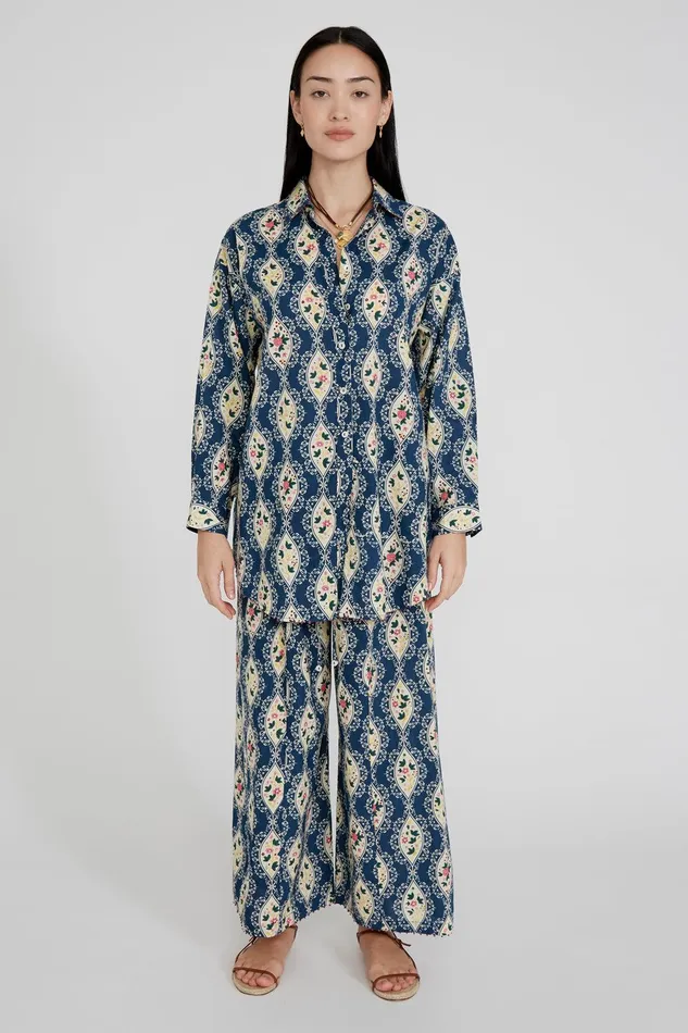 Devon Set Blue Women Chan Luu Loungewear