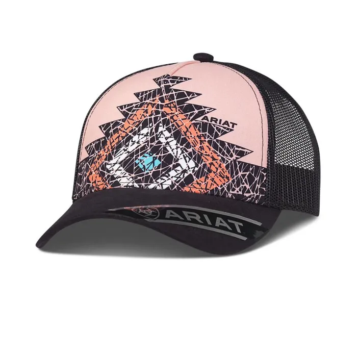 Diamond Print Cap Brown Women Ariat Hats and Caps