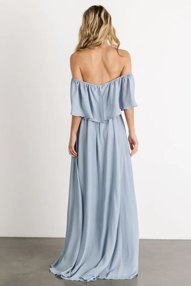 Diana Off Shoulder Maxi Dress Light Blue Women Baltic Born Mother Of The Bride Diana Off Shoulder Maxi Dress Light Blue Women Baltic Born Mother Of The Bride