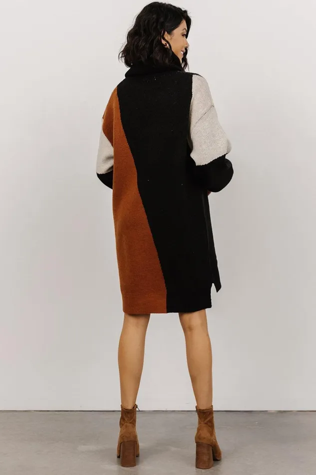 Diego Sweater Dress Black Multi Women Baltic Born Short Dresses Diego Sweater Dress Black Multi Women Baltic Born Short Dresses