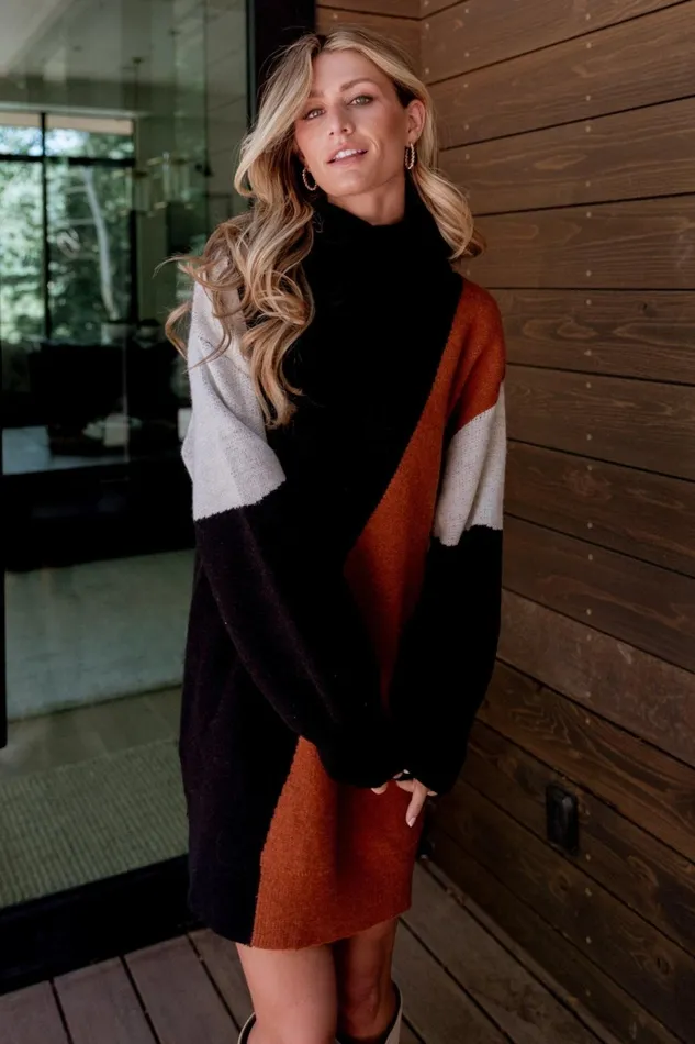 Diego Sweater Dress Black Multi Women Baltic Born Short Dresses Diego Sweater Dress Black Multi Women Baltic Born Short Dresses