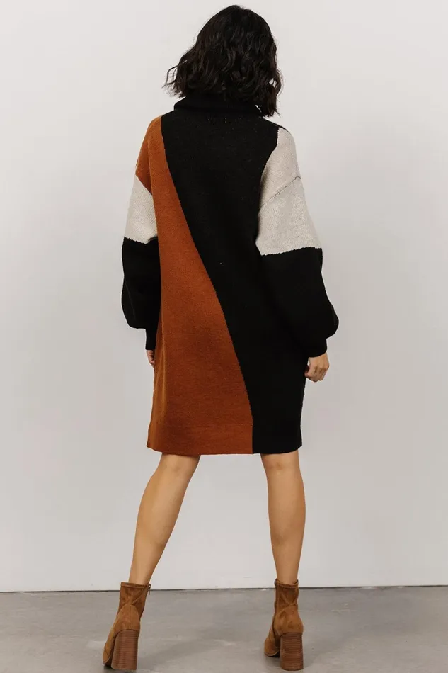 Diego Sweater Dress Black Multi Women Baltic Born Short Dresses Diego Sweater Dress Black Multi Women Baltic Born Short Dresses