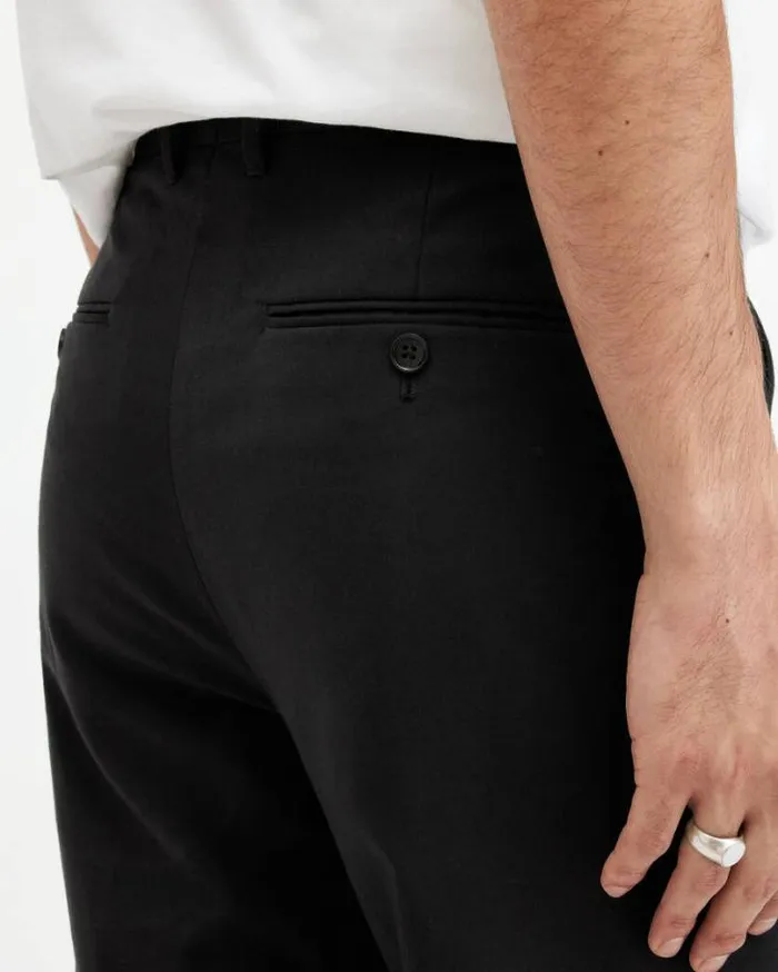 Dima Stretch Skinny Fit Pants Black Men AllSaints Pants