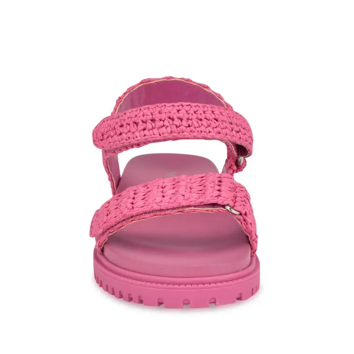 Dinrah Footbed Sandals Pink Women Nine West Low Heel