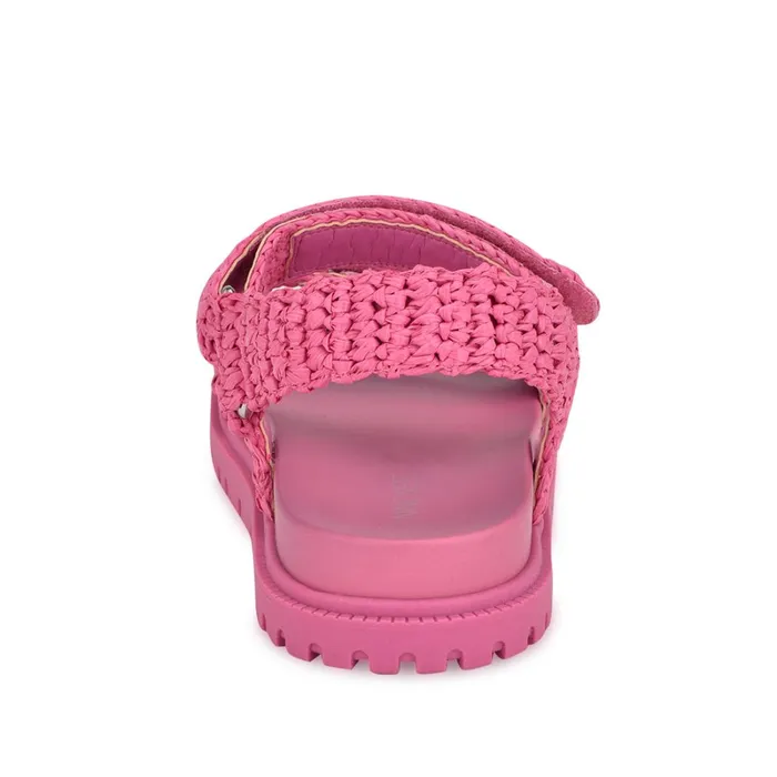 Dinrah Footbed Sandals Pink Women Nine West Low Heel