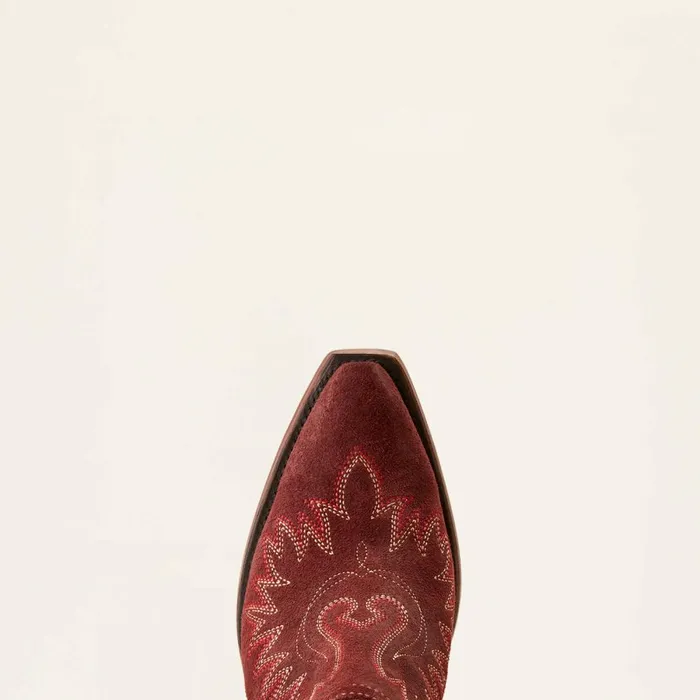 Dixon Bootie Merlot Suede Women Ariat Western Boots Dixon Bootie Merlot Suede Women Ariat Western Boots
