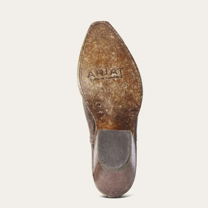 Dixon Bootie Naturally Distressed Brown Women Ariat Western Boots Dixon Bootie Naturally Distressed Brown Women Ariat Western Boots