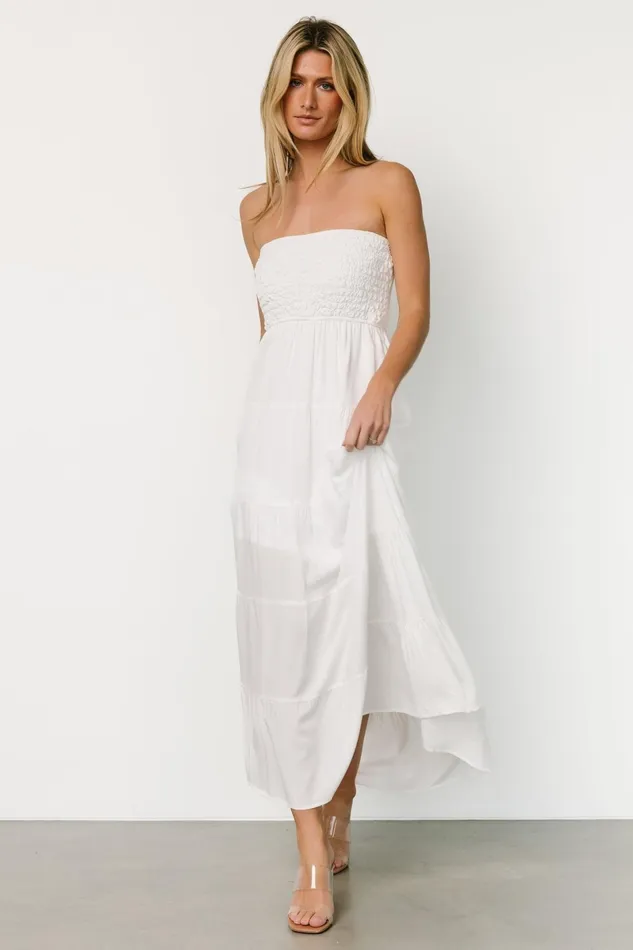 Domenica Strapless Maxi Dress Off White Women Baltic Born Bridal Domenica Strapless Maxi Dress Off White Women Baltic Born Bridal