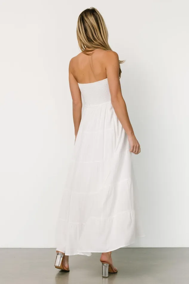Domenica Strapless Maxi Dress Off White Women Baltic Born Bridal Domenica Strapless Maxi Dress Off White Women Baltic Born Bridal