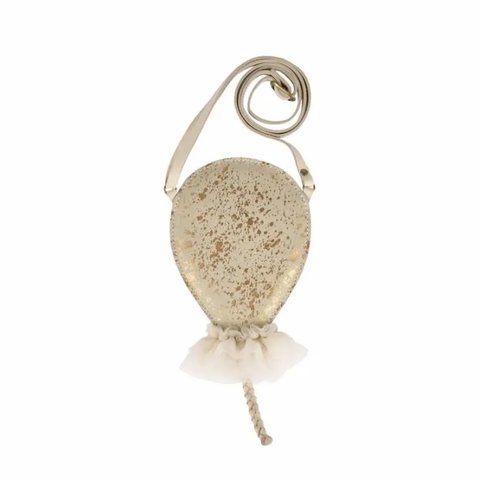 Donsje Amsterdam Accessories Baby Alja Purse Cream Metallic Suede