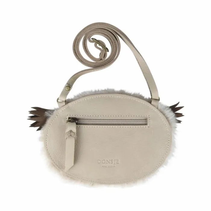 Donsje Amsterdam Accessories Baby Britta Exclusive Purse Ivory Classic Leather