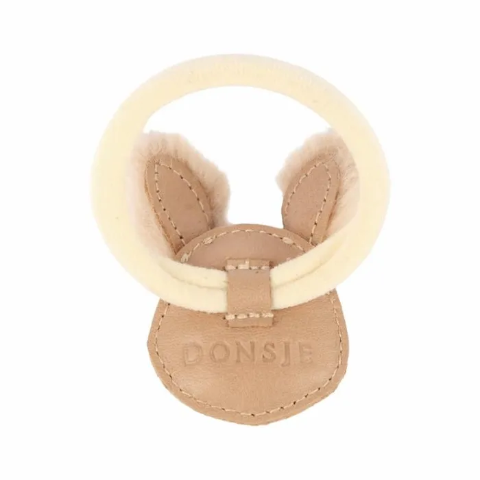 Donsje Amsterdam Accessories Baby Josy Exclusive Hair Tie Light Rust Leather