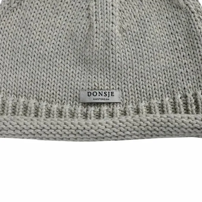 Donsje Amsterdam Accessories Baby Mackle Hat Soft Grey Melange