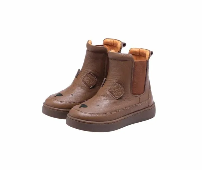Donsje Amsterdam Animal Styles Boys Thuru Classic Boots Cognac Leather