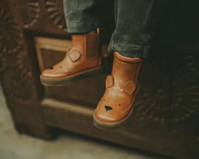 Donsje Amsterdam Animal Styles Boys Thuru Classic Boots Cognac Leather