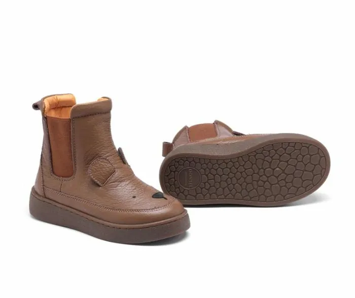 Donsje Amsterdam Animal Styles Boys Thuru Classic Boots Cognac Leather