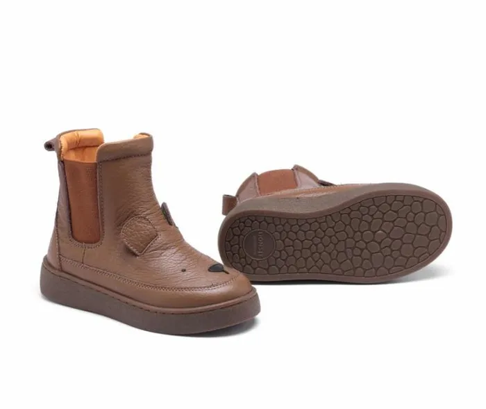 Donsje Amsterdam Animal Styles Boys Thuru Classic Boots Cognac Leather