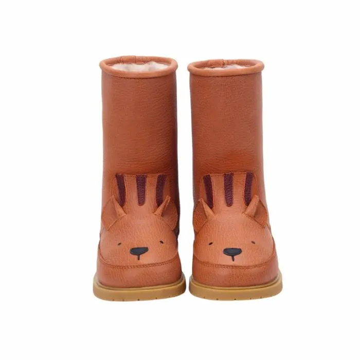 Donsje Amsterdam Animal Styles Boys Wadudu Classic Boots Fudge Leather
