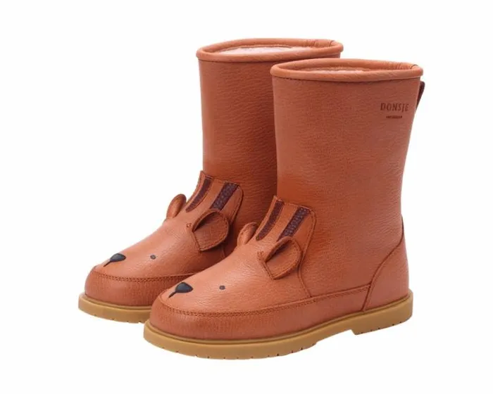 Donsje Amsterdam Animal Styles Boys Wadudu Classic Boots Fudge Leather
