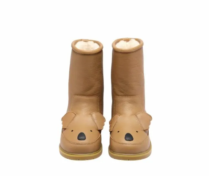 Donsje Amsterdam Animal Styles Boys Wadudu Classic Boots Truffle Leather